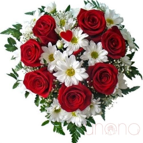 Always Yours Bouquet (red / deluxe - more greens and fuller)